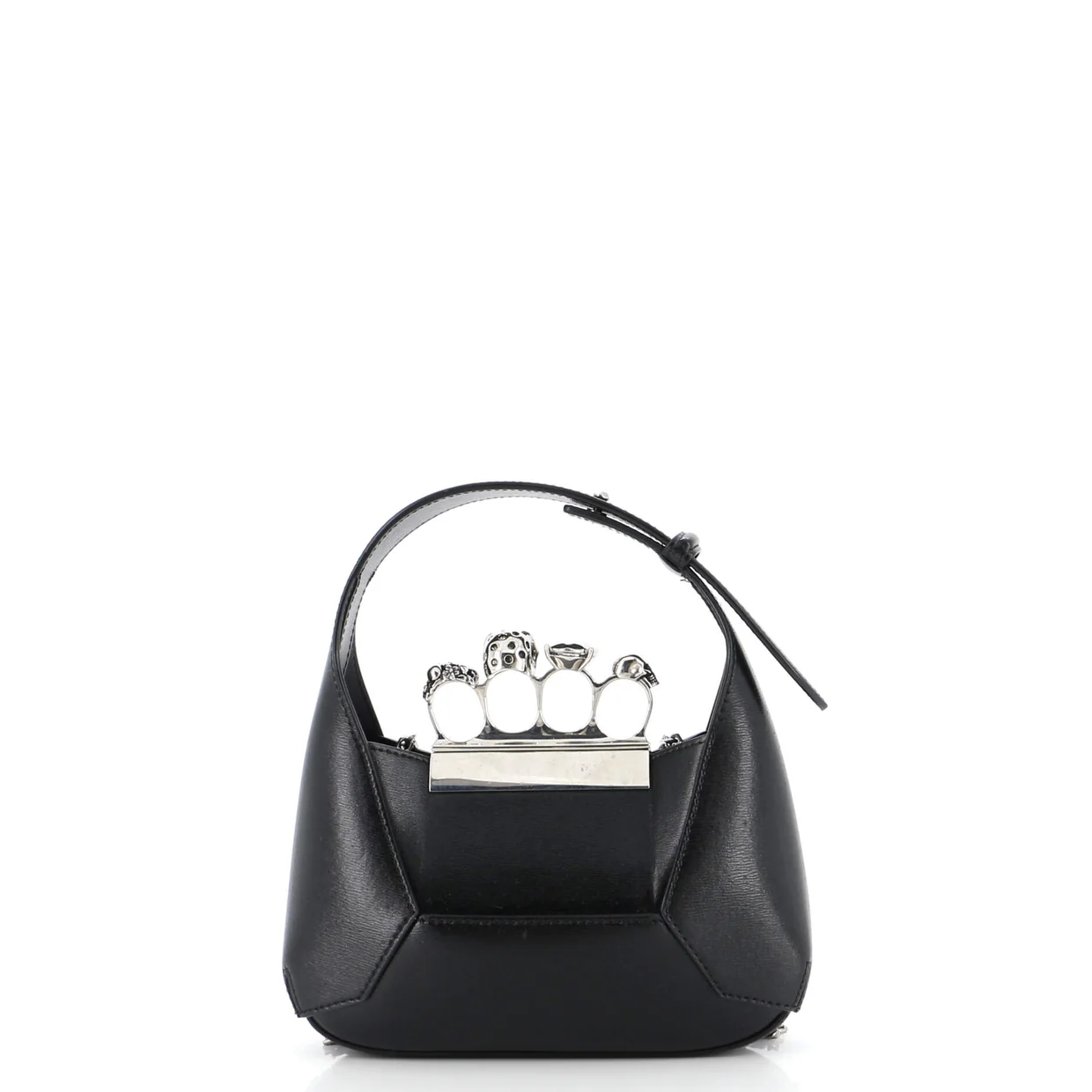 Jewelled Hobo Leather Mini - Deep Luxury