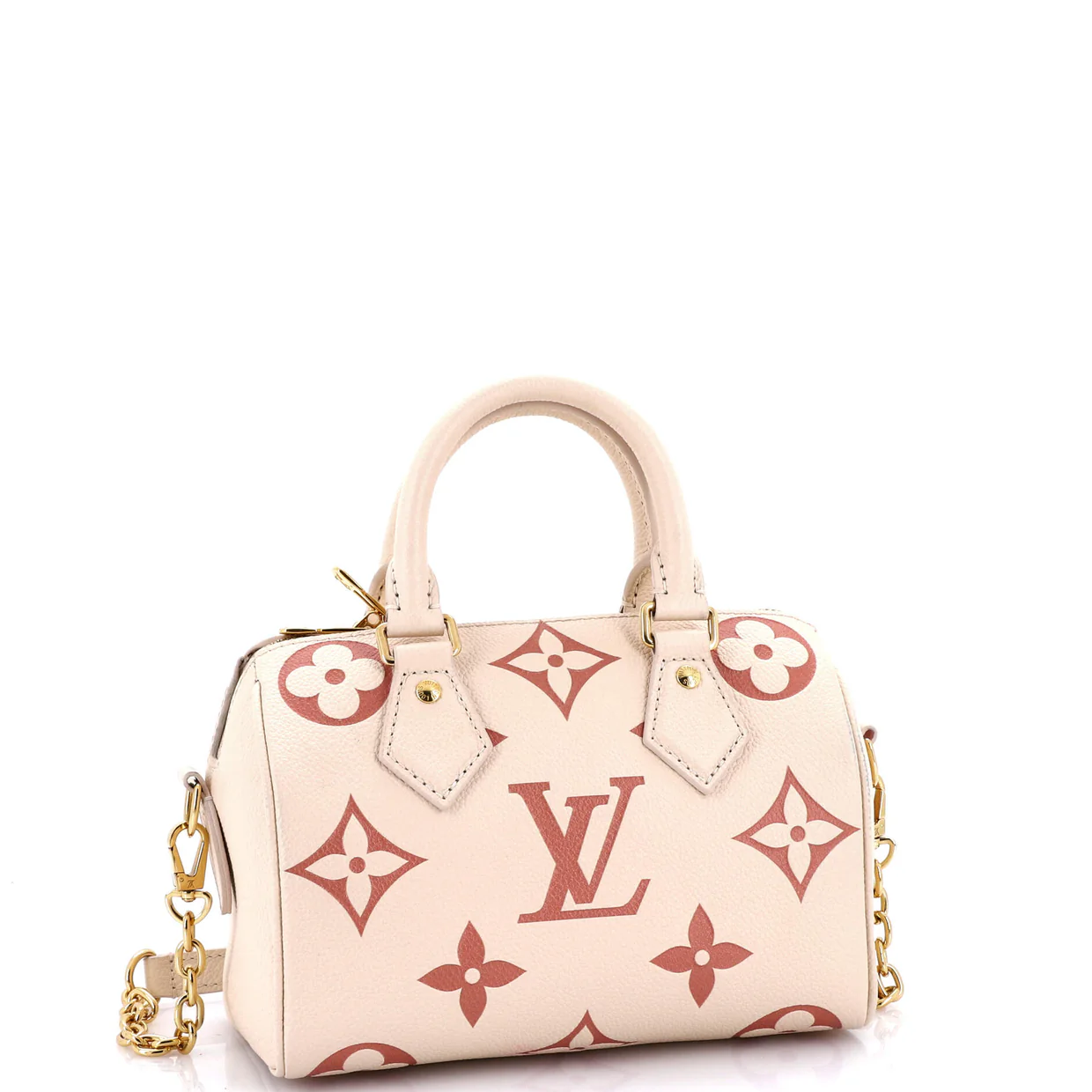 Speedy Bandouliere Bag Bicolor Monogram Empreinte Giant 20 - Deep Luxury