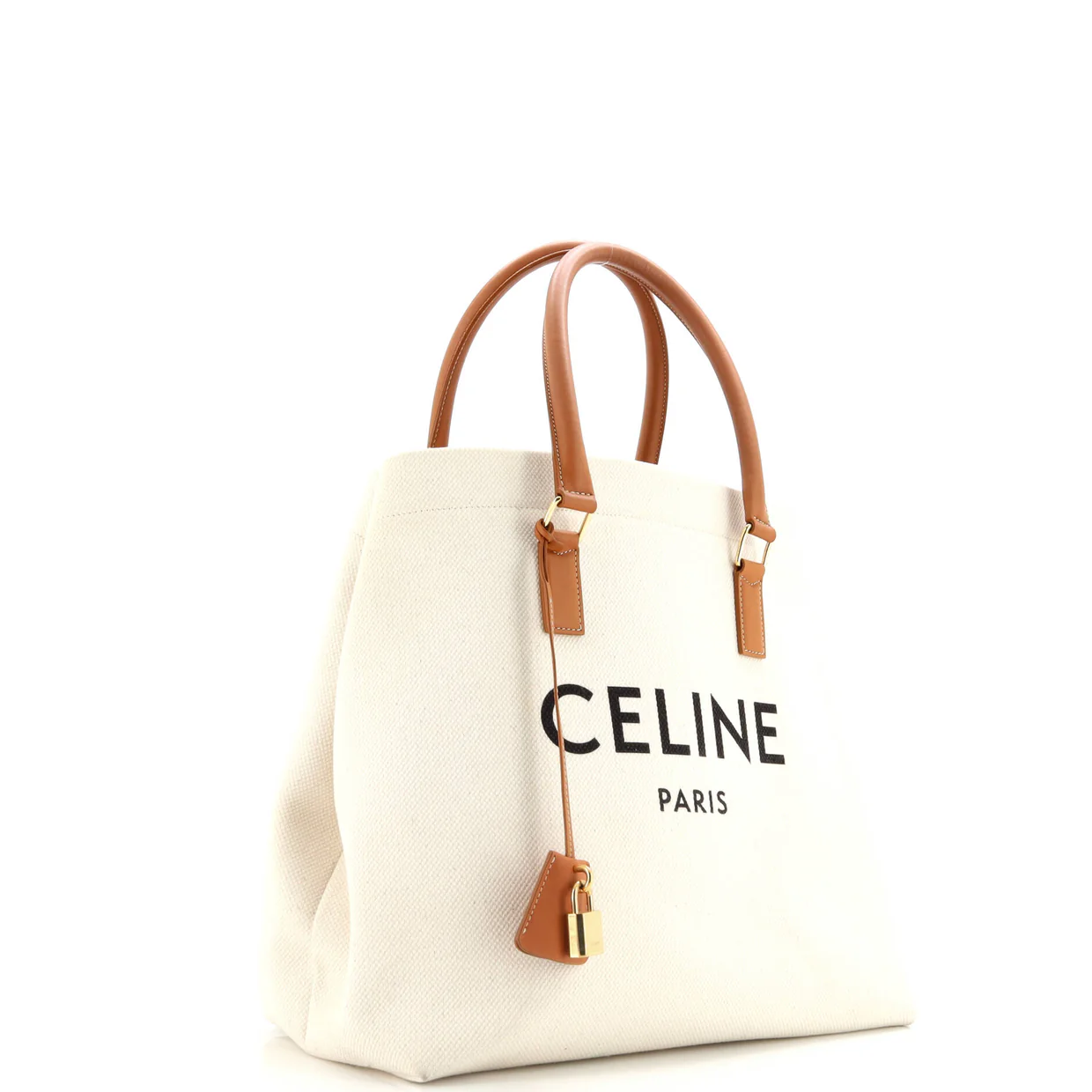 Horizontal Cabas Tote Canvas with Leather Small - Deep Luxury