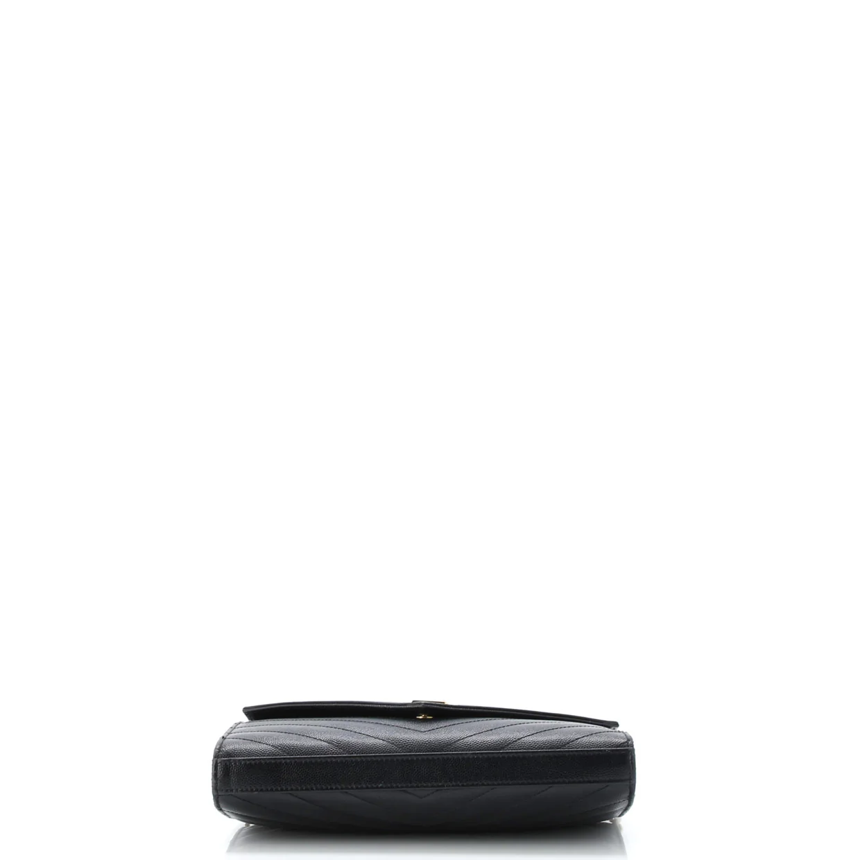 Classic Monogram Wallet on Chain Matelasse Chevron Leather Medium - Deep Luxury