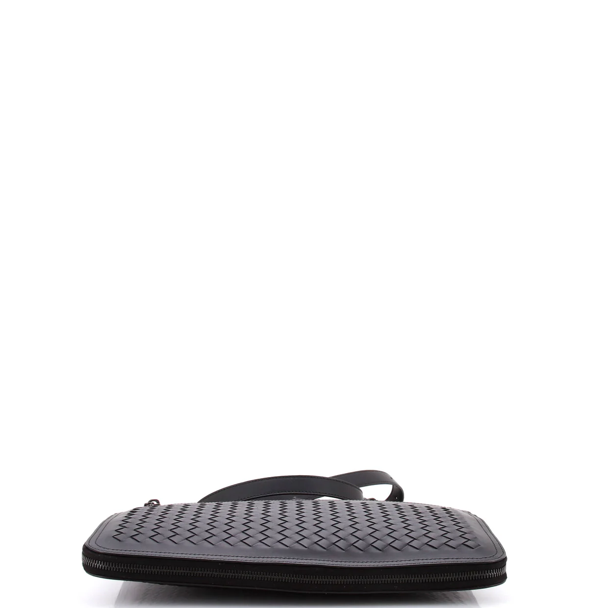 Slim Zip Around Briefcase Intrecciato Nappa - Deep Luxury
