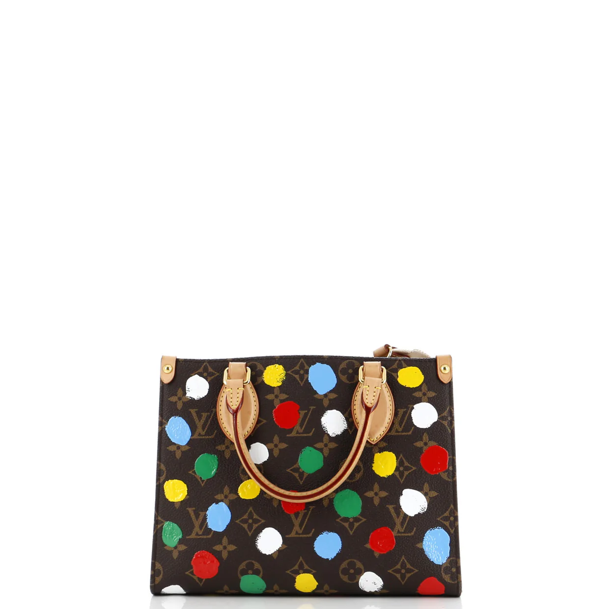 OnTheGo Tote Yayoi Kusama Painted Dots Monogram Canvas PM - Deep Luxury