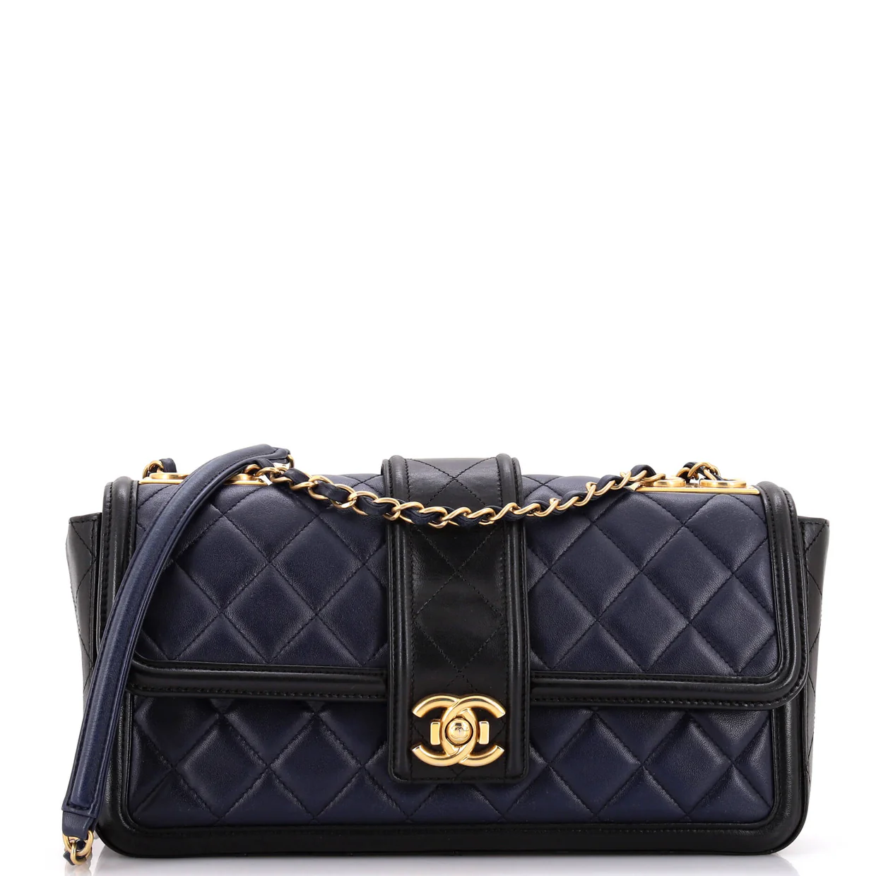 Elegant CC Flap Bag Quilted Lambskin Jumbo - Deep Luxury