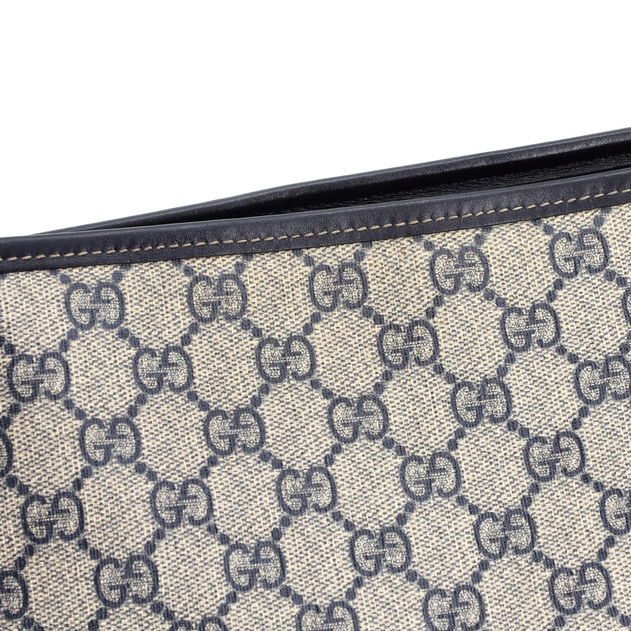 Web Loop Flat Messenger GG Coated Canvas Large - Deep Luxury