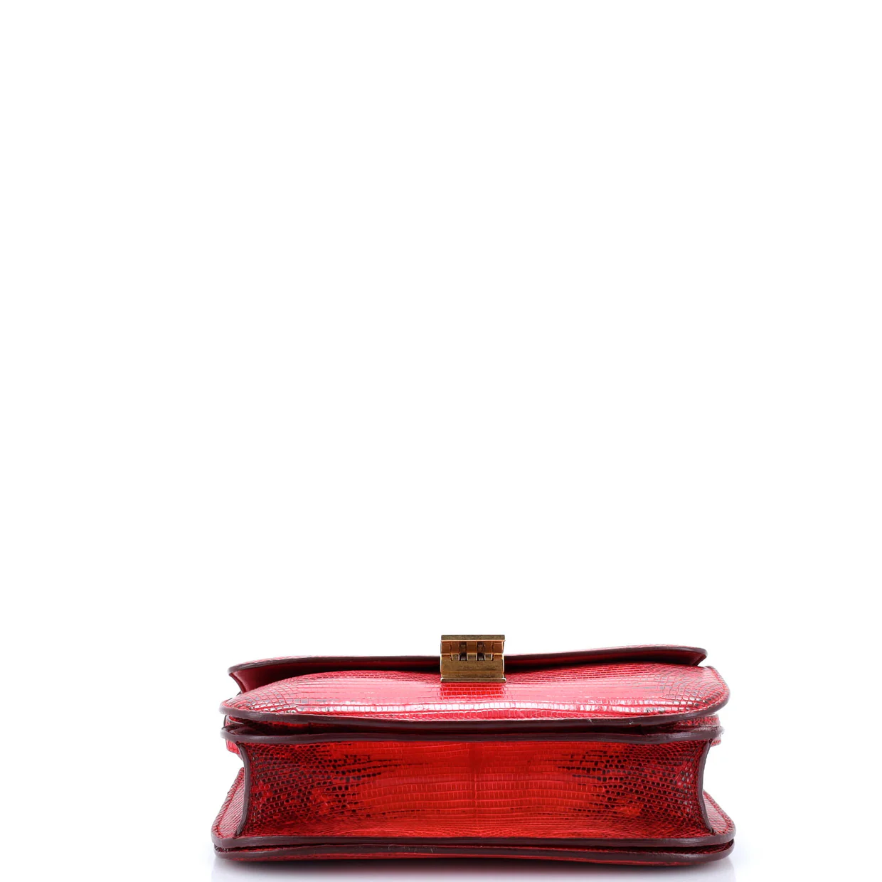 Classic Box Bag Lizard Medium - Deep Luxury