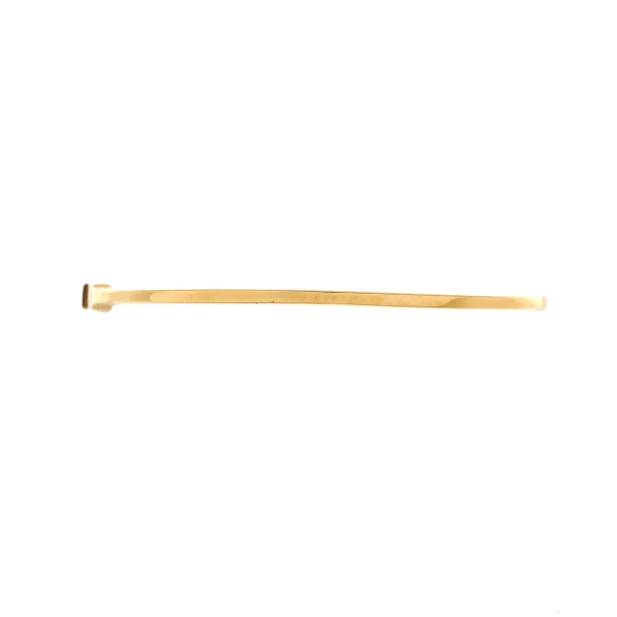 Metro Hinged Bangle Bracelet 18K Yellow Gold and Diamonds - Deep Luxury