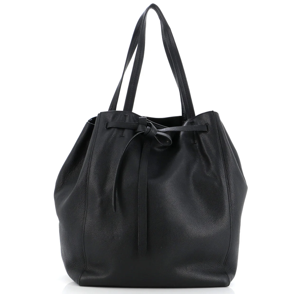 Phantom Tie Cabas Tote Leather Medium - Deep Luxury