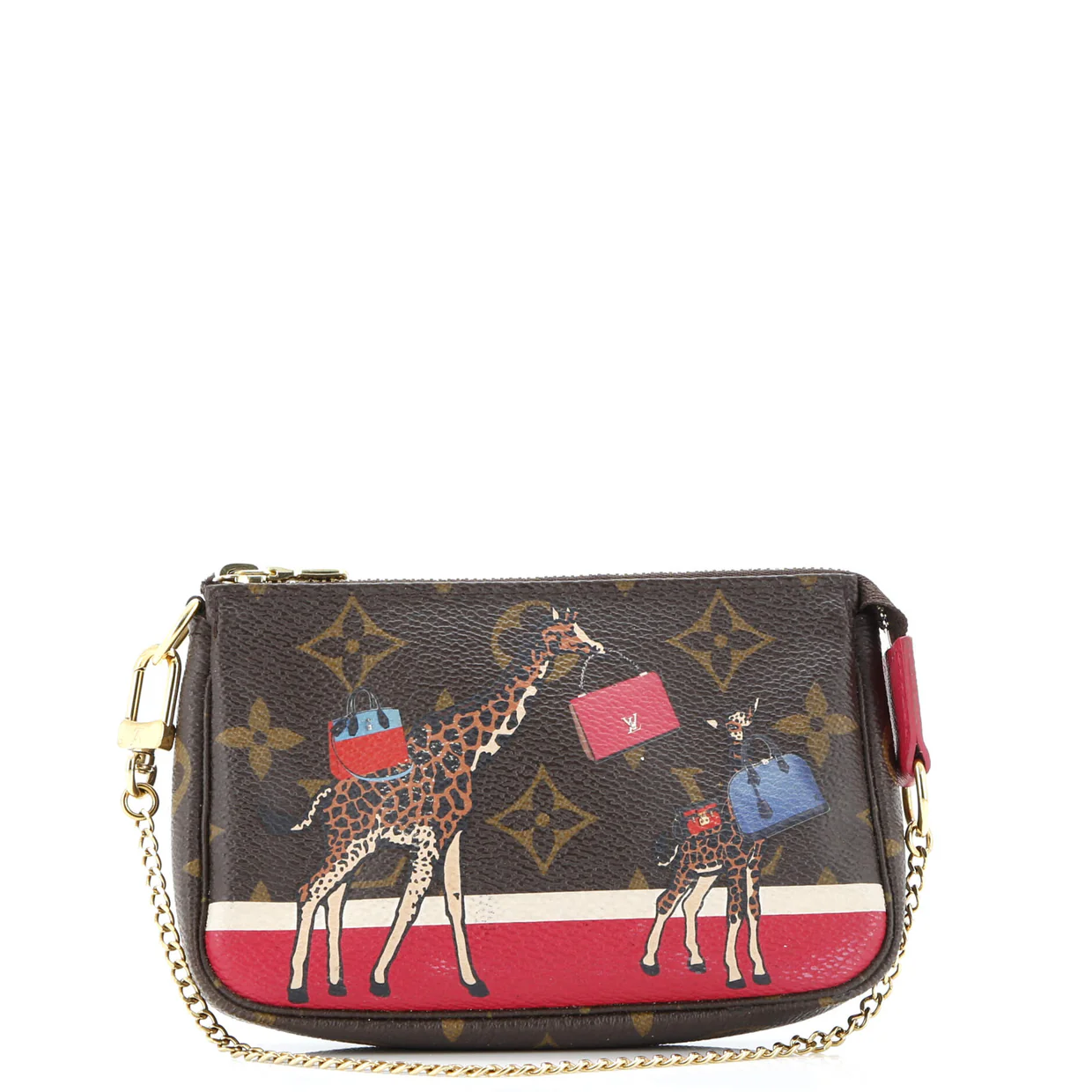 Pochette Accessoires Limited Edition Christmas Animation Monogram Canvas Mini - Deep Luxury