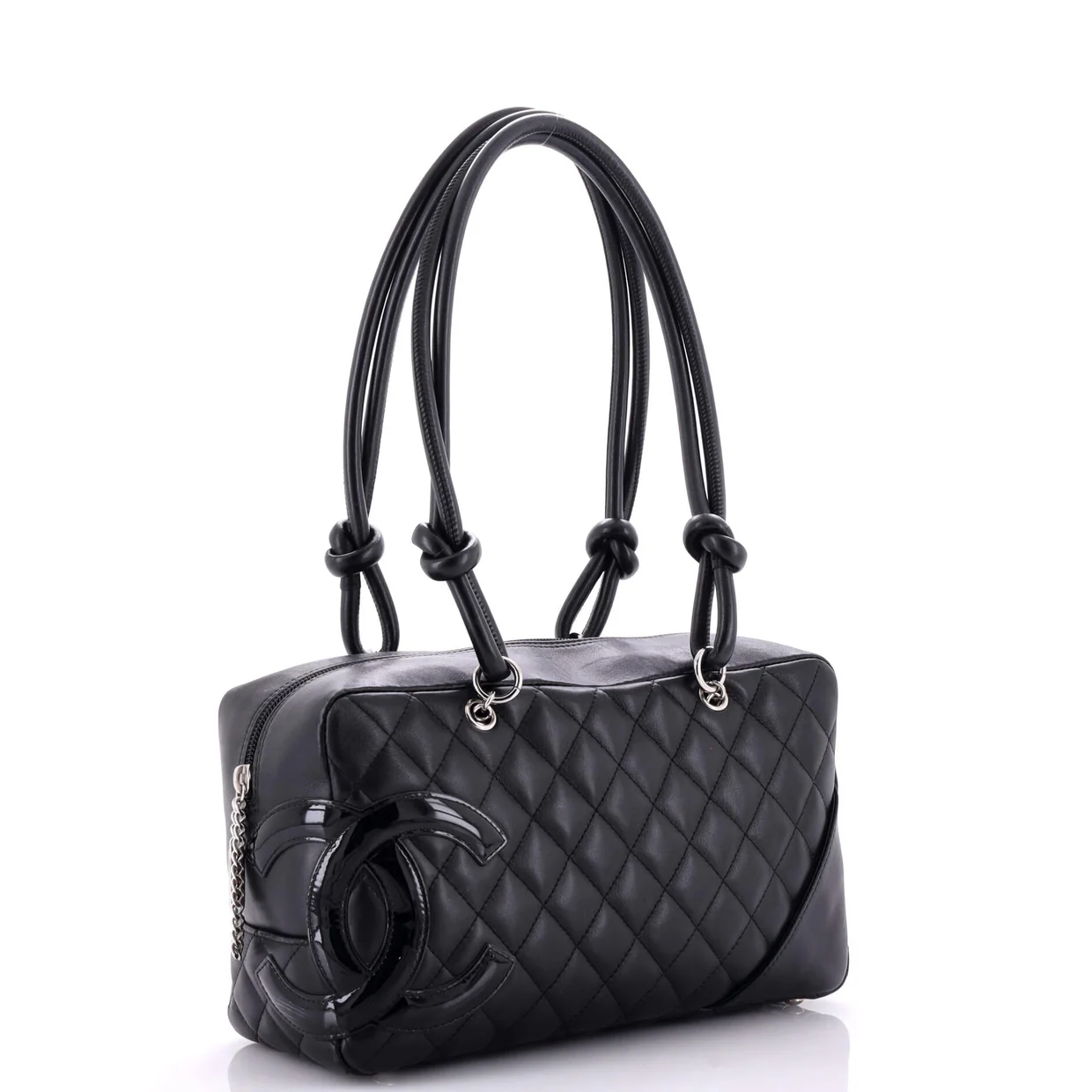 Cambon Bowler Bag Quilted Leather Medium - Deep Luxury