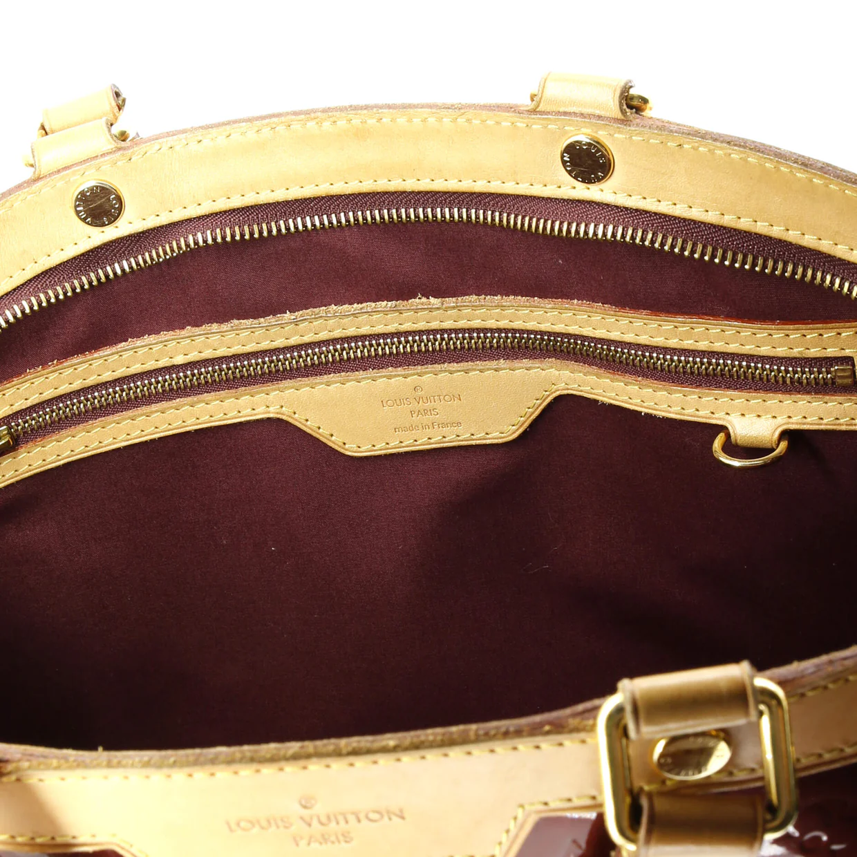 Brea Handbag Monogram Vernis GM - Deep Luxury