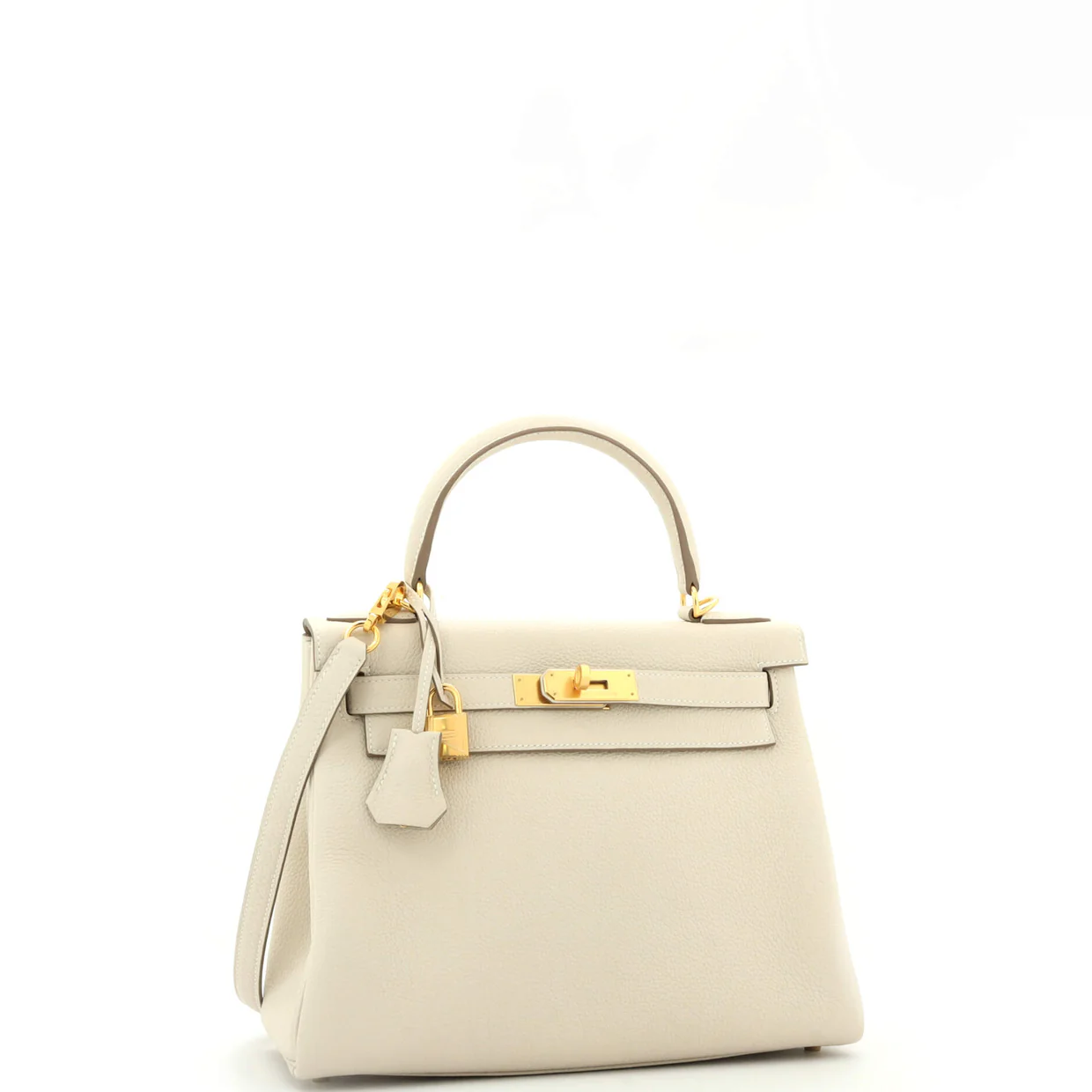 Kelly Handbag Light Togo with Gold Hardware 28 - Deep Luxury