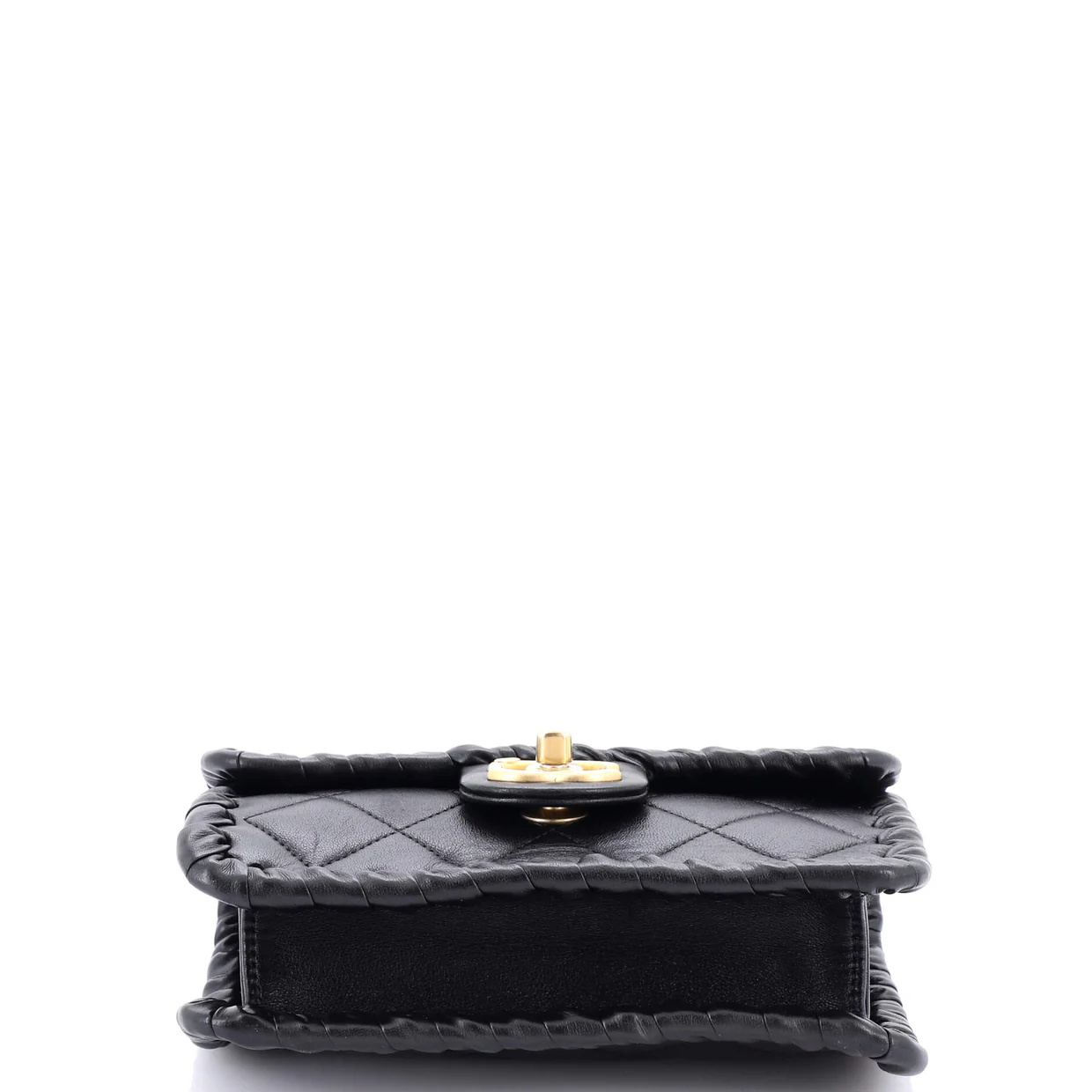 My Own Frame Flap Bag Braided Quilted Calfskin Mini - Deep Luxury