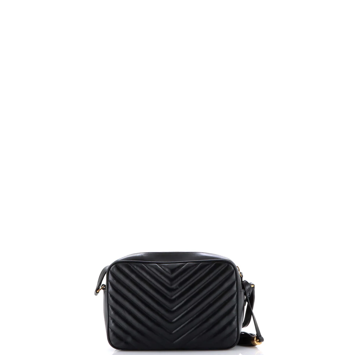 Lou Camera Bag Matelasse Chevron Leather Small - Deep Luxury