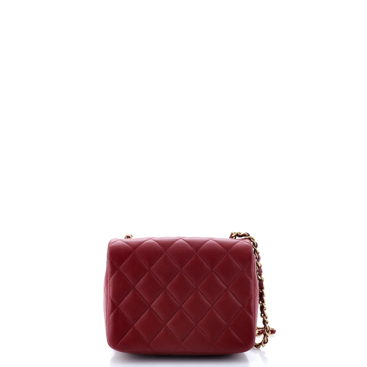 Crystal CC Full Flap Bag Quilted Lambskin Mini - Deep Luxury