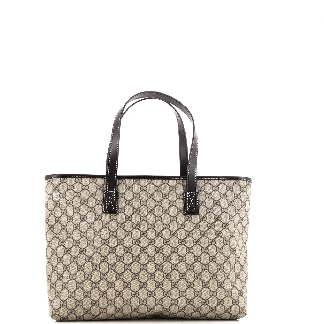 Plus Tote GG Coated Canvas with Leather Large - Deep Luxury