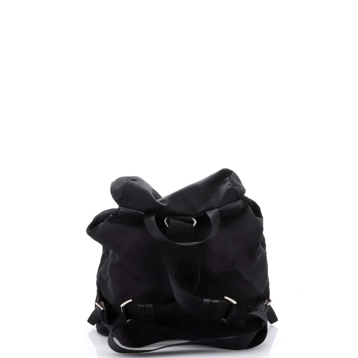 Vela Double Front Pocket Backpack Tessuto with Saffiano Leather Medium - Deep Luxury