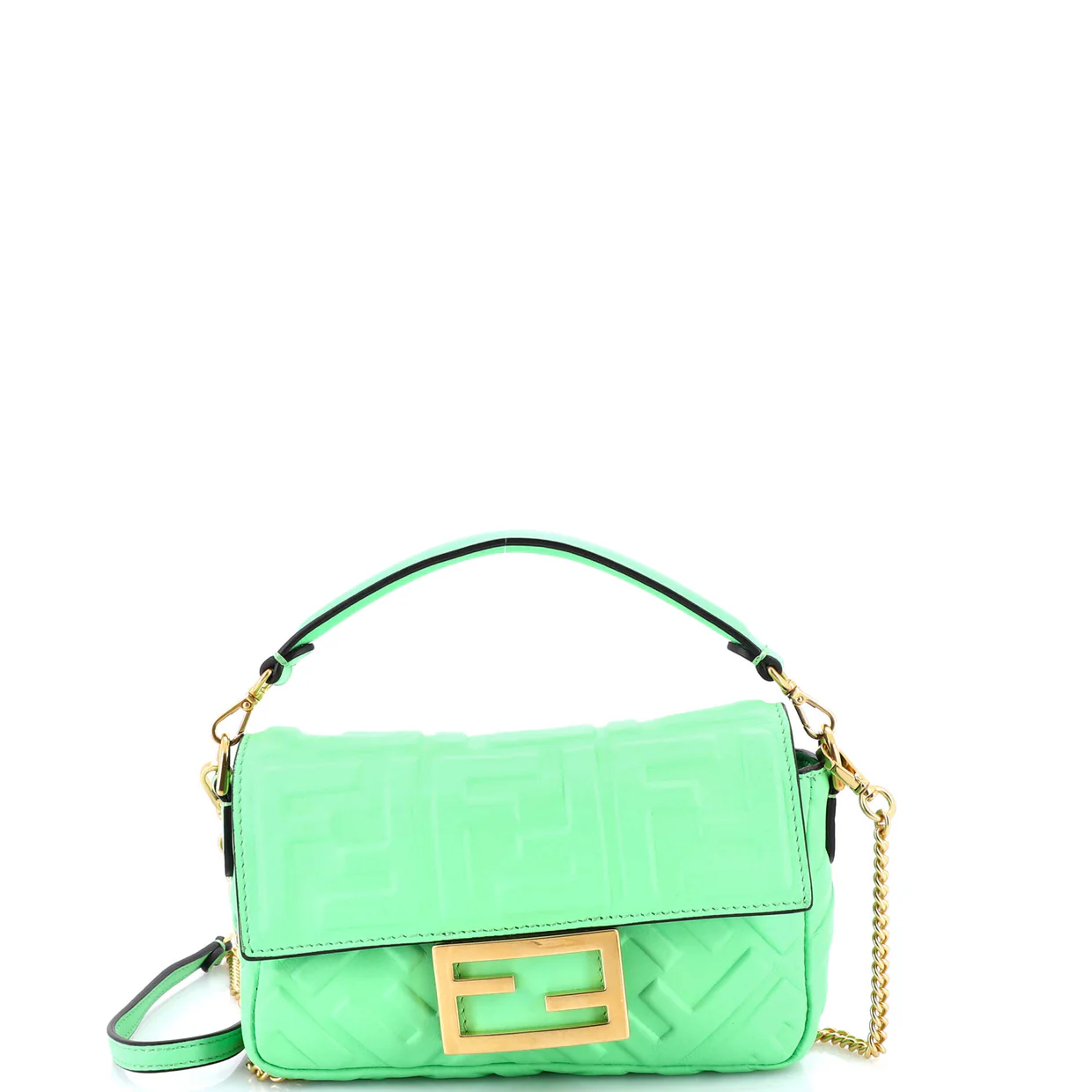 Baguette NM Bag Zucca Embossed Leather Mini - Deep Luxury