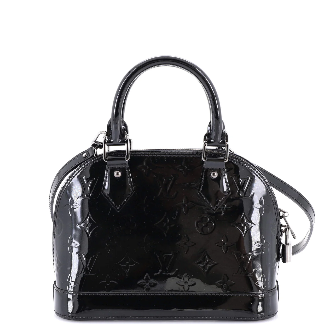 Alma Handbag Monogram Vernis BB - Deep Luxury