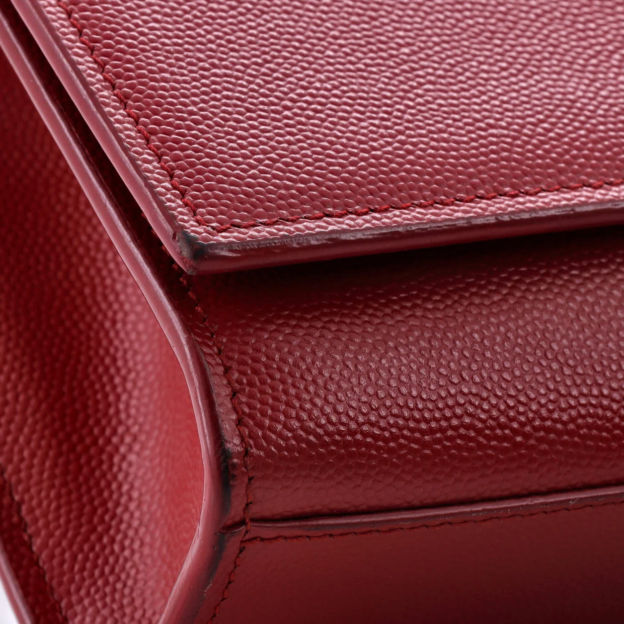 Classic Monogram Crossbody Bag Grainy Leather Medium - Deep Luxury