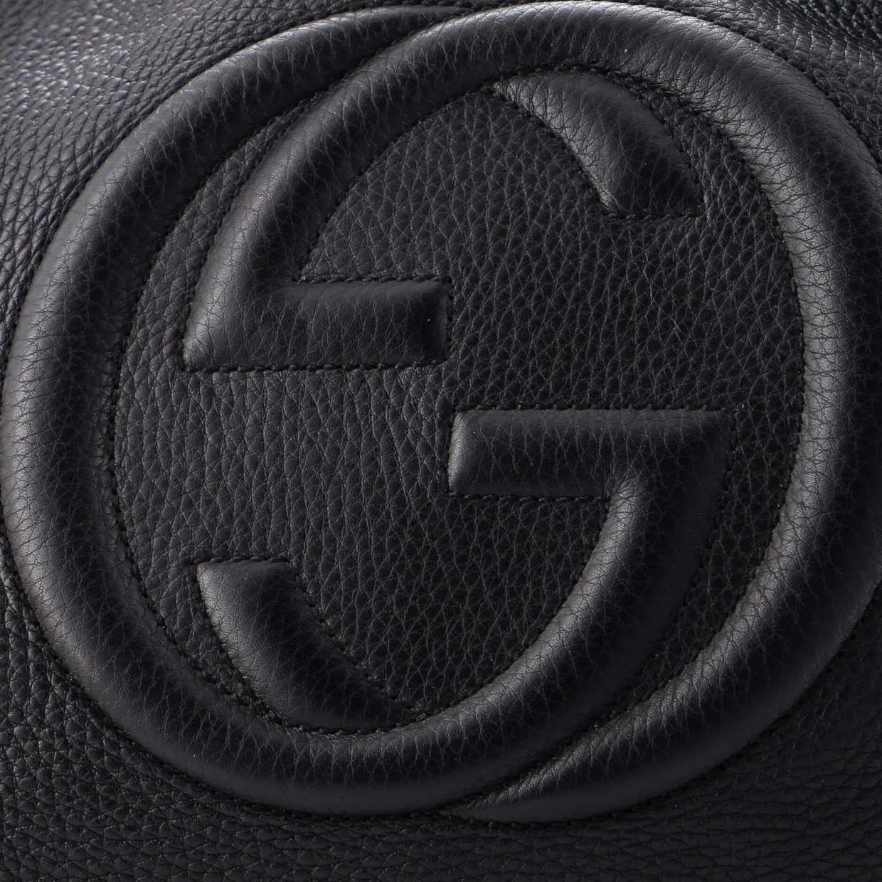 Soho Chain Strap Shoulder Bag Leather Medium - Deep Luxury