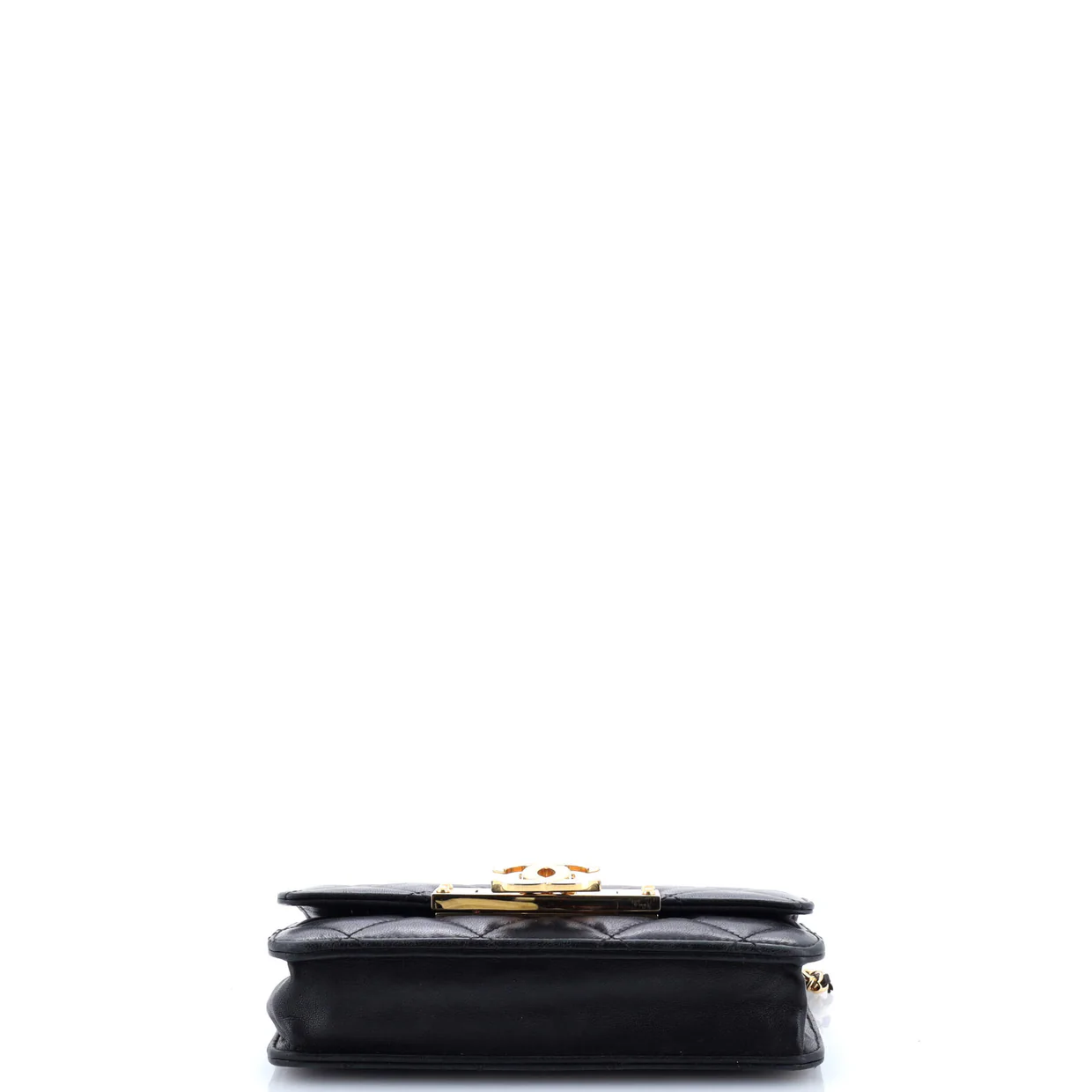 Golden Class Wallet on Chain Quilted Lambskin - Deep Luxury