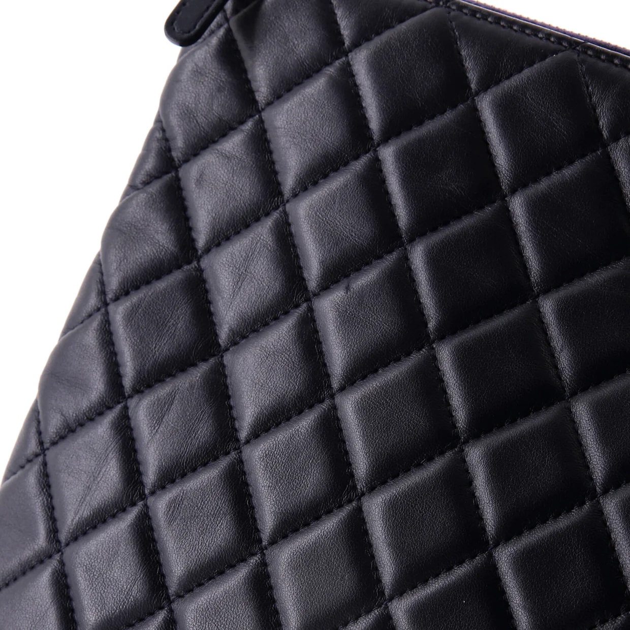 CC Casino O Case Clutch Quilted Lambskin Large - Deep Luxury