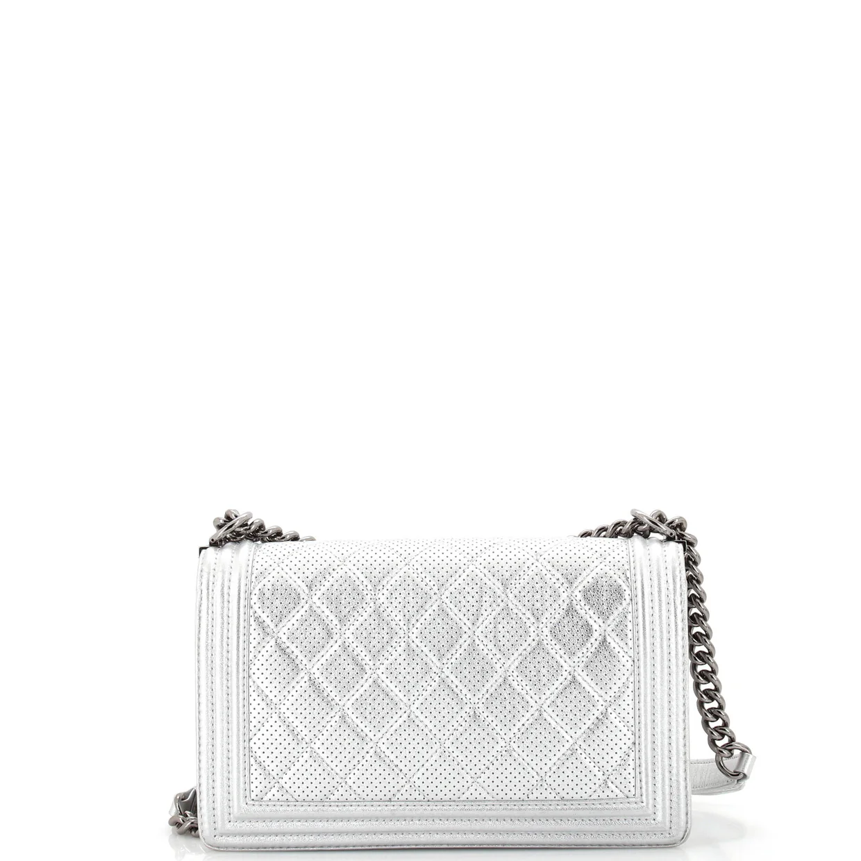 Boy Flap Bag Quilted Perforated Lambskin Old Medium - Deep Luxury