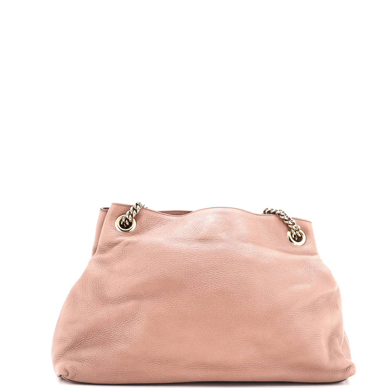 Soho Chain Strap Shoulder Bag Leather Medium - Deep Luxury