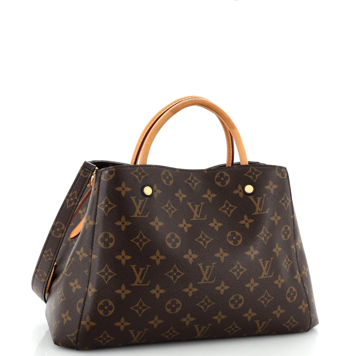 Montaigne Handbag Monogram Canvas MM - Deep Luxury