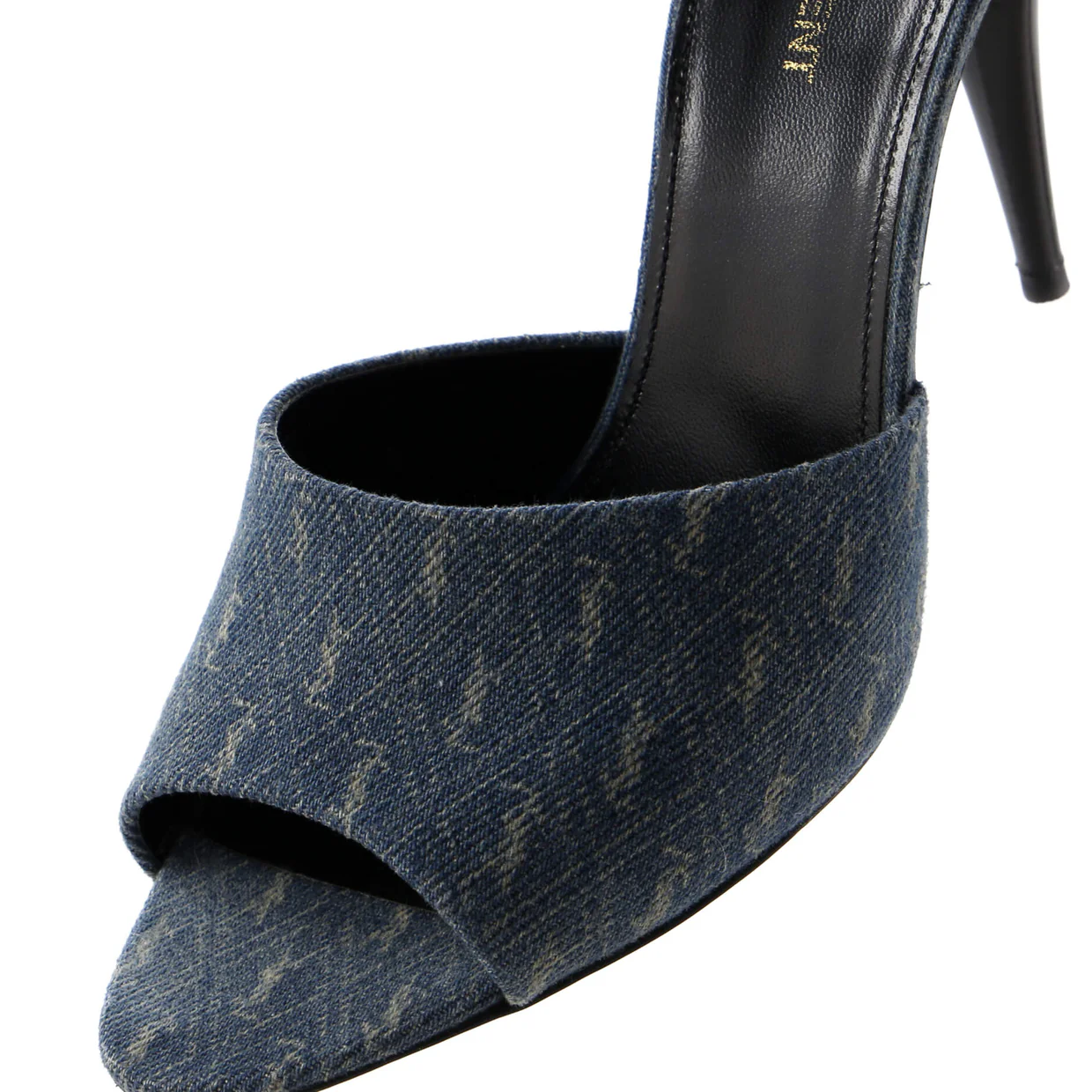 Women's LA 16 Mules Monogram Denim - Deep Luxury