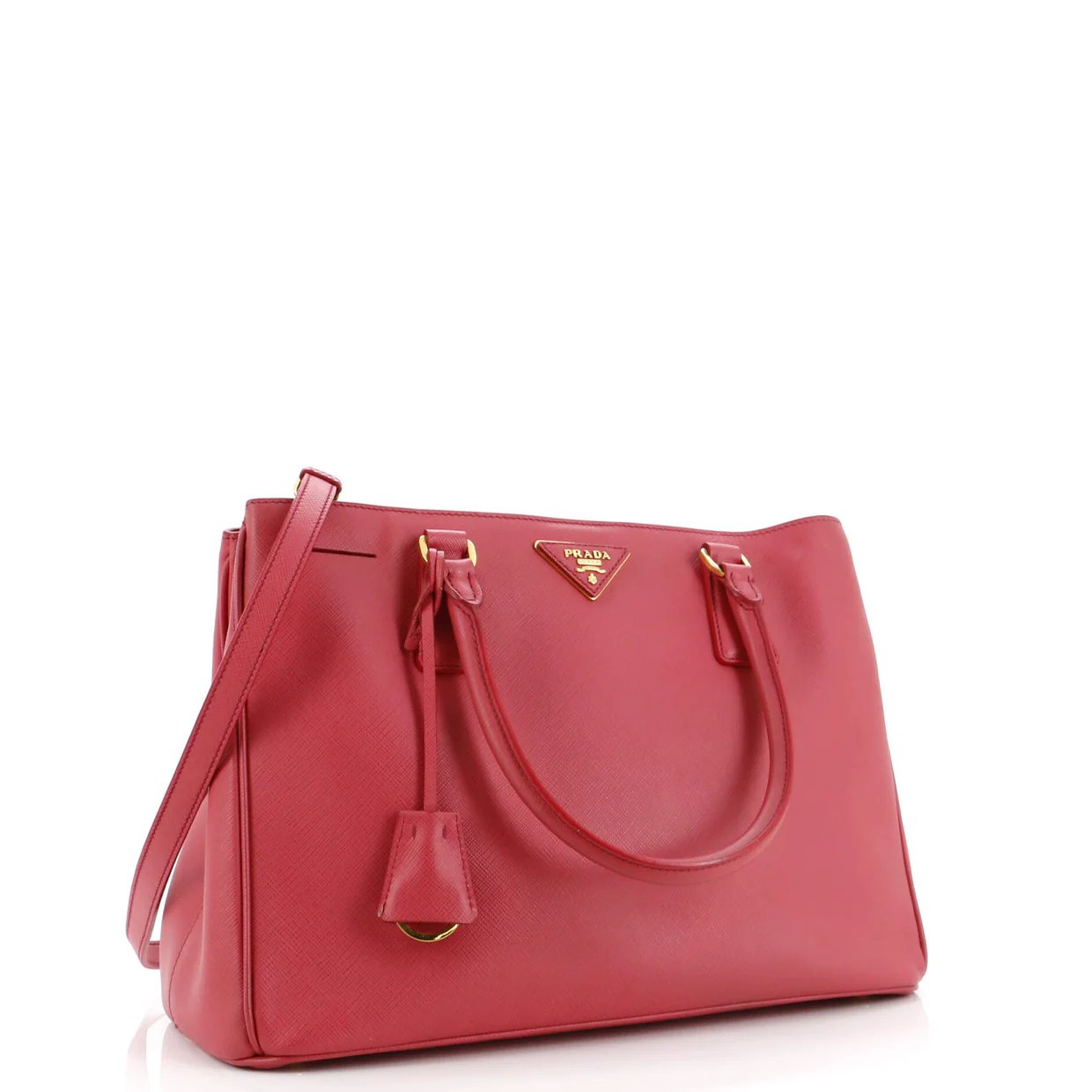Galleria Double Zip Tote Saffiano Leather Medium - Deep Luxury