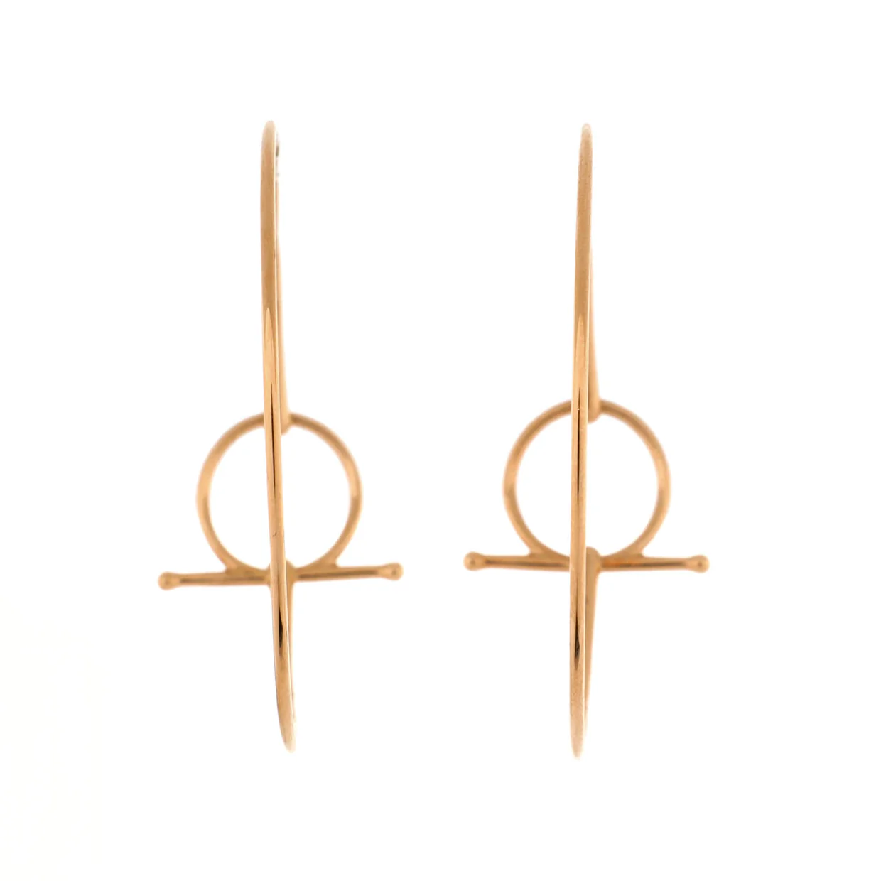 Filet d'Or Hoop Earrings 18K Rose Gold - Deep Luxury