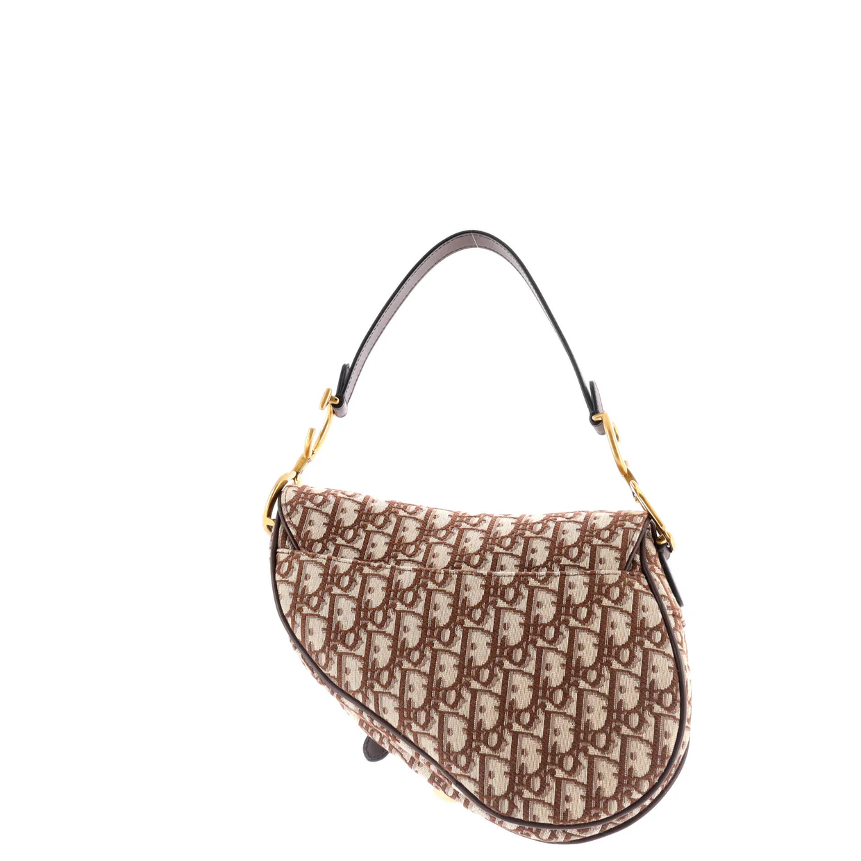 Saddle Handbag Oblique Canvas Medium - Deep Luxury