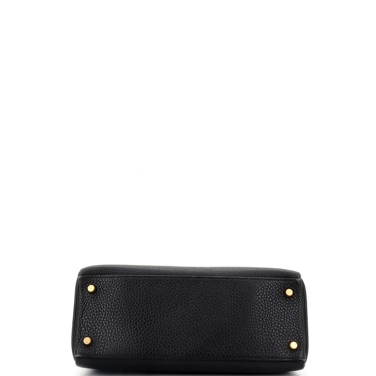 Kelly Handbag Noir Clemence with Gold Hardware 28 - Deep Luxury