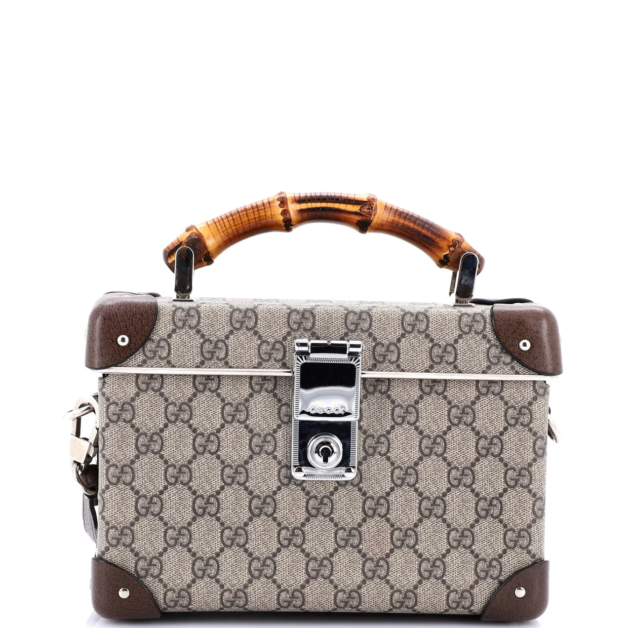 Bamboo Globe-Trotter Vanity Case GG Coated Canvas - Deep Luxury