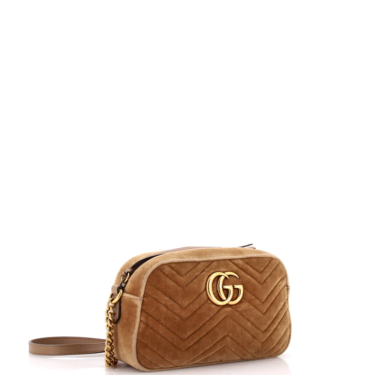 GG Marmont Shoulder Bag Matelasse Velvet Small - Deep Luxury