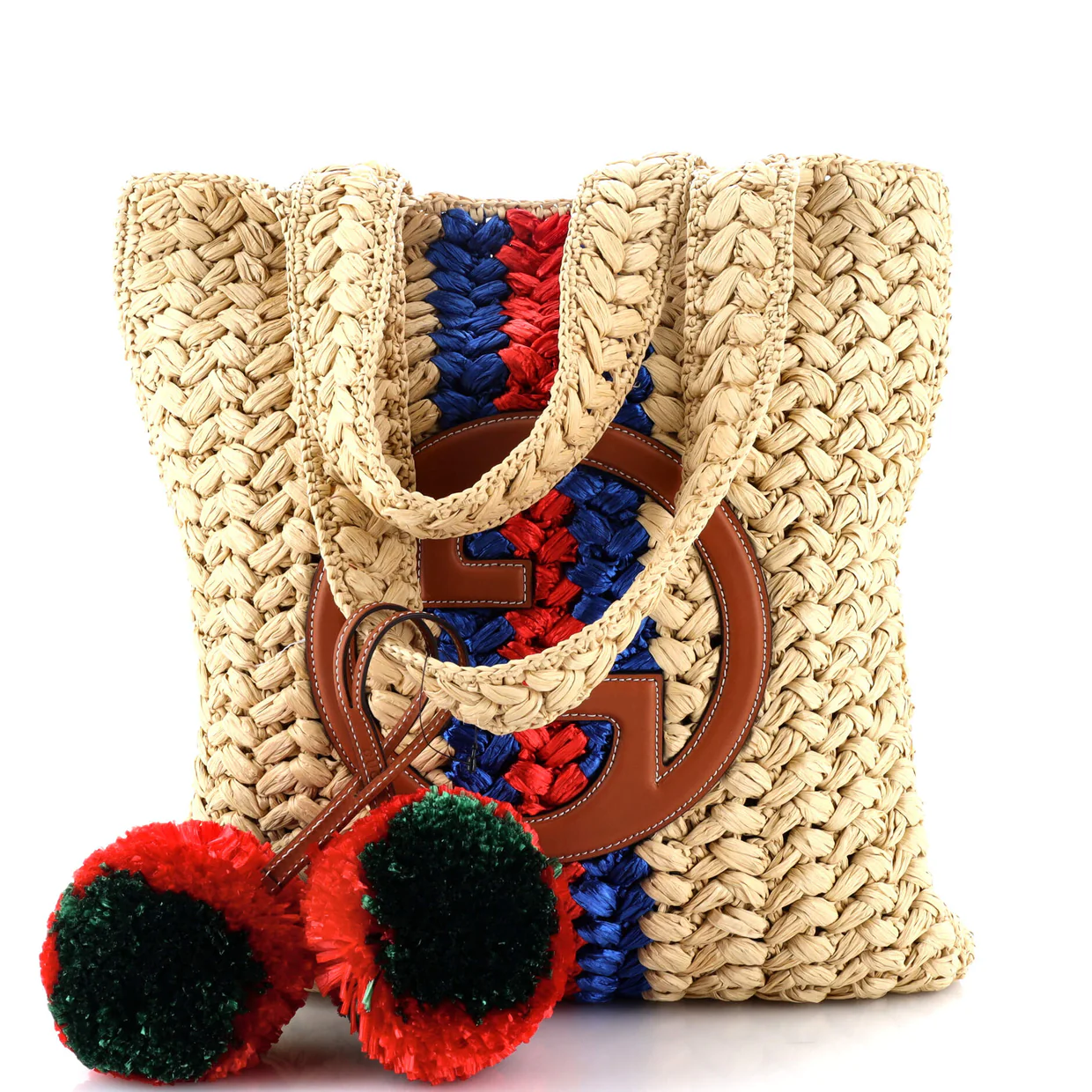 Blondie NM Open Tote Raffia Small - Deep Luxury