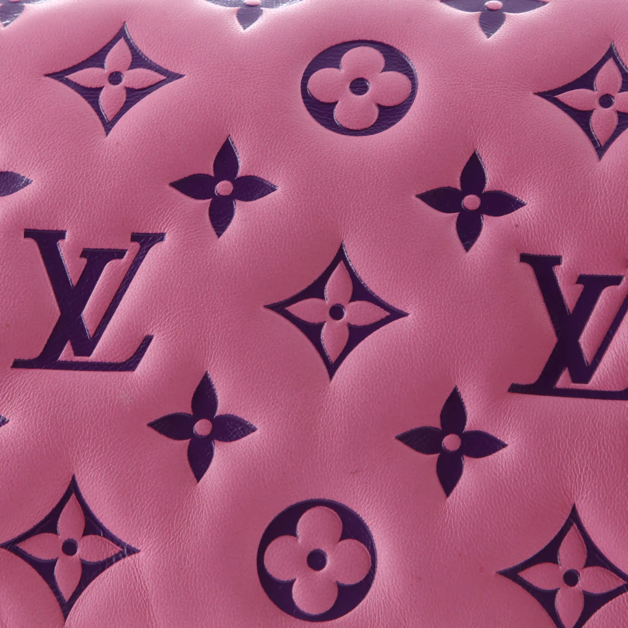 Coussin Pochette Monogram Embossed Lambskin - Deep Luxury