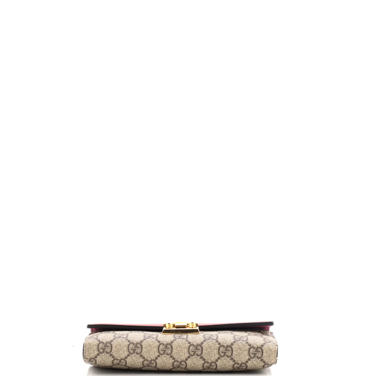 Padlock Continental Chain Wallet GG Coated Canvas and Leather Long - Deep Luxury