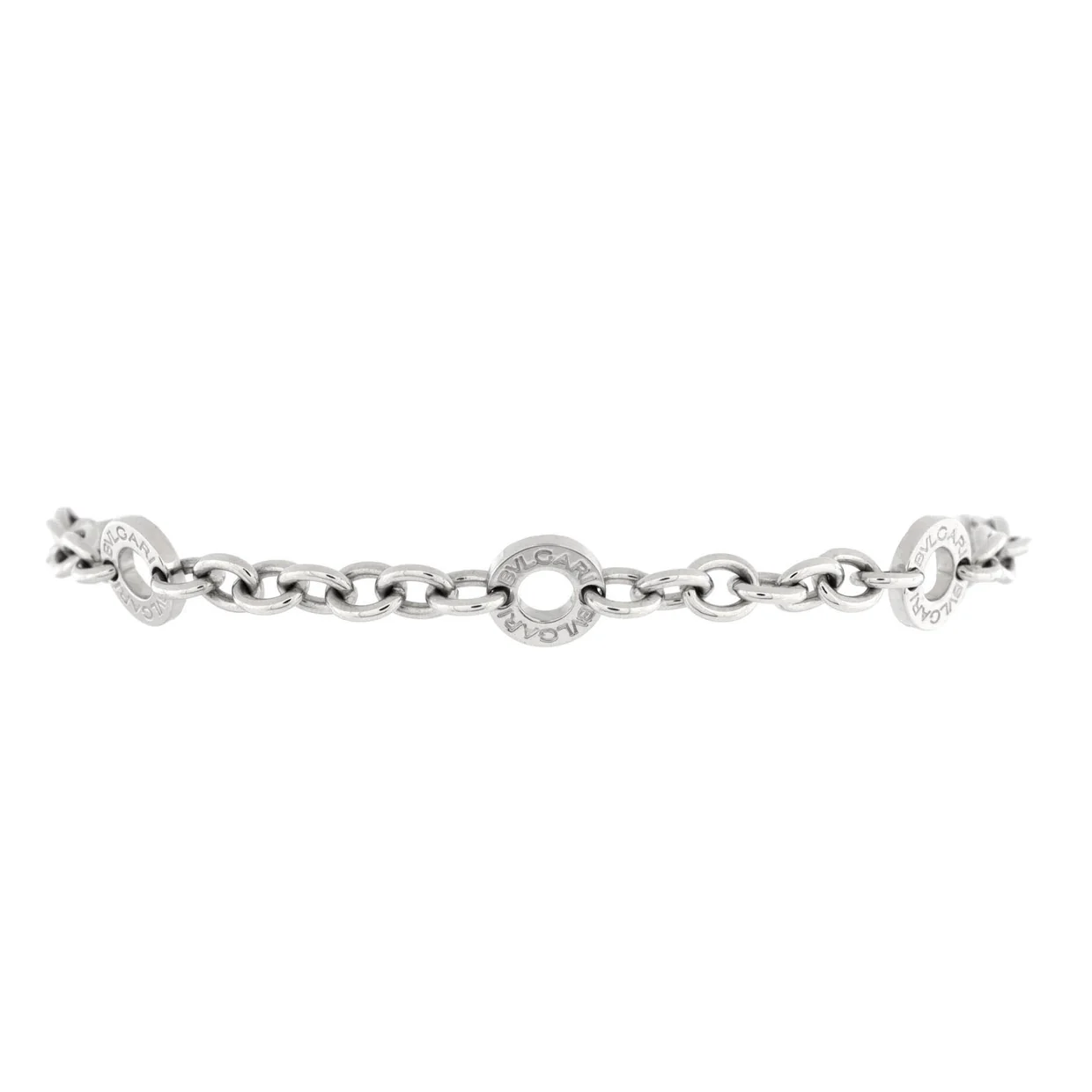 Bvlgari Bvlgari Station Bracelet 18K White Gold - Deep Luxury