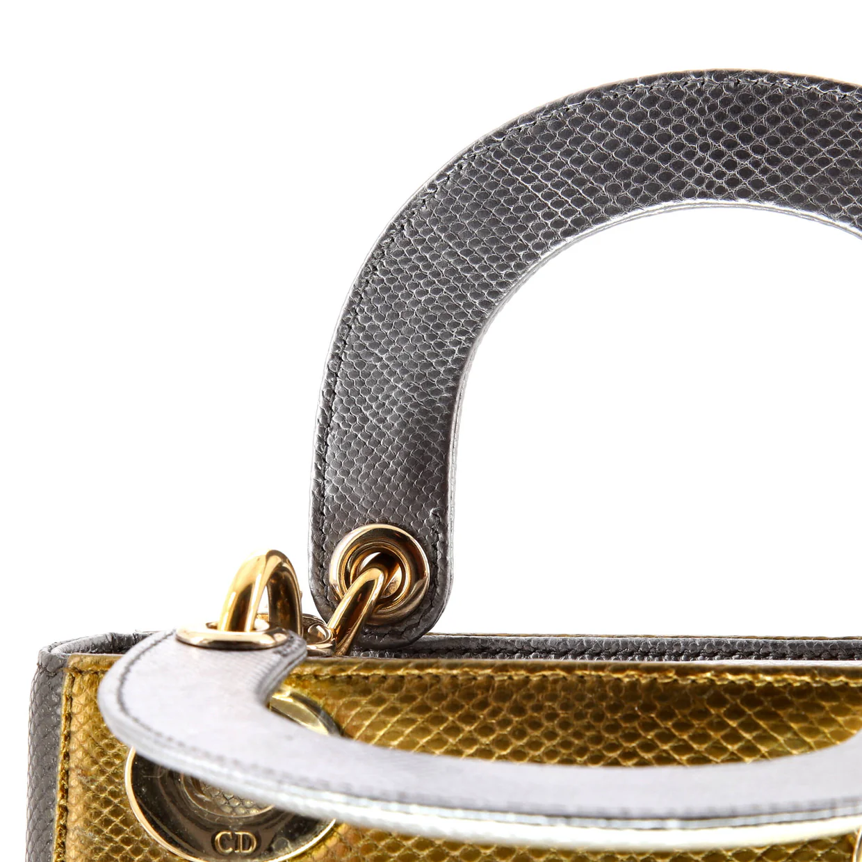 Lady Dior Chain Bag Lizard Mini - Deep Luxury