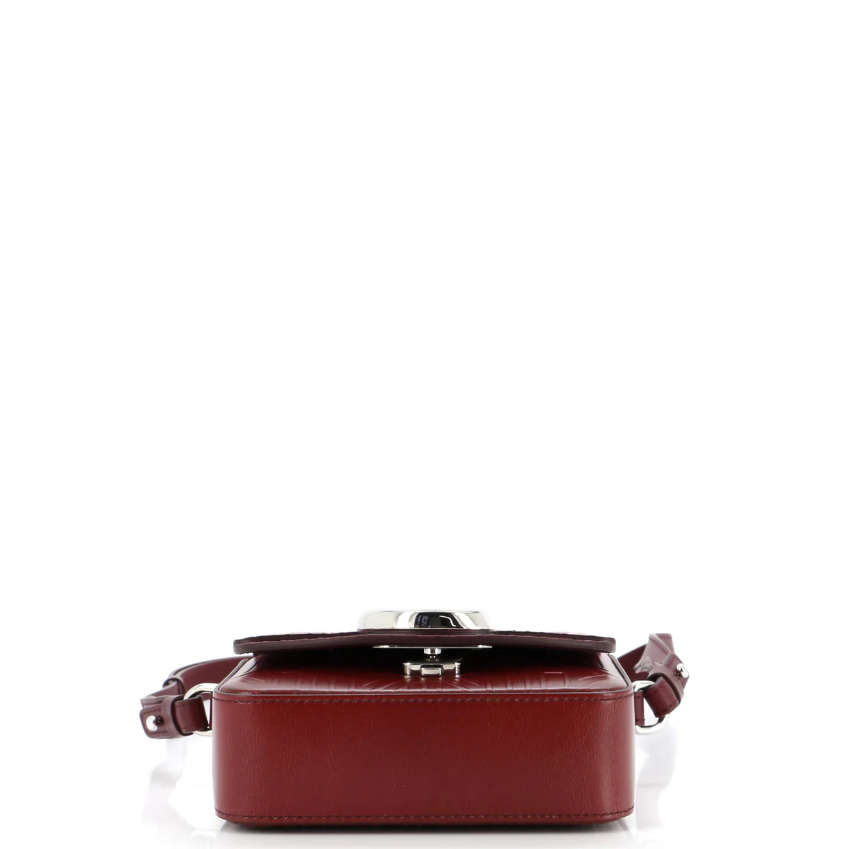 C Flap Bag Embossed Leather Mini - Deep Luxury