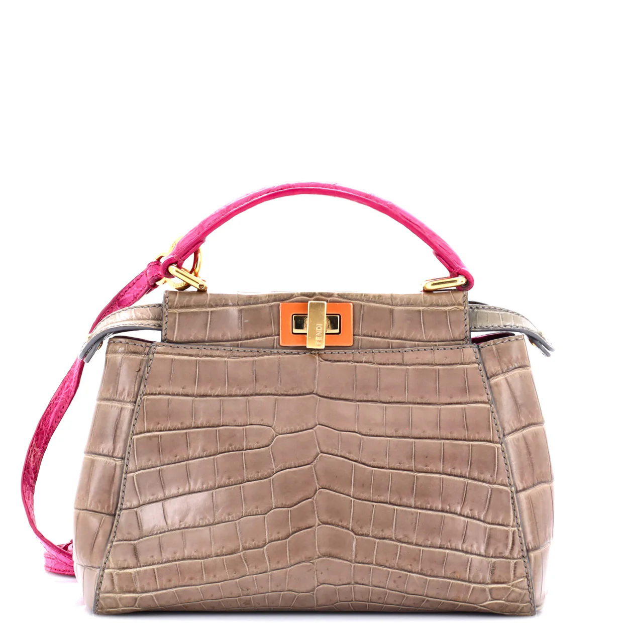 Peekaboo Bag Crocodile Mini - Deep Luxury