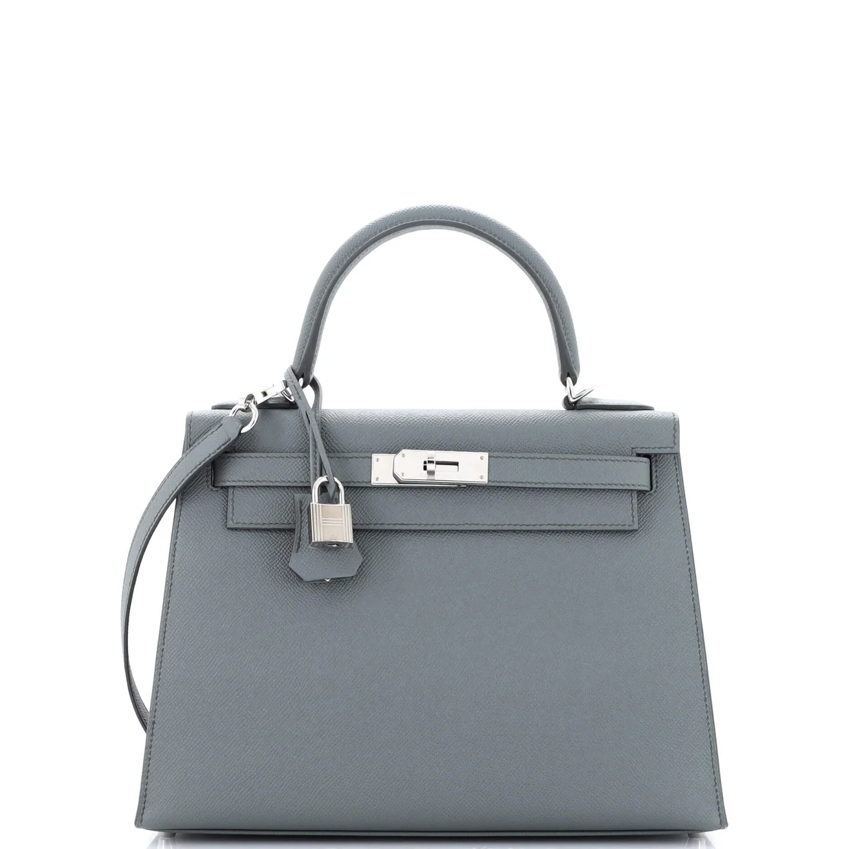 Kelly Handbag Vert Amande Epsom with Palladium Hardware 28 - Deep Luxury