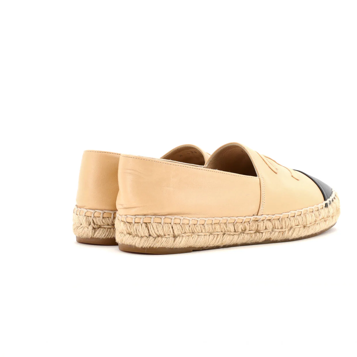Women's CC Cap Toe Espadrilles Leather - Deep Luxury
