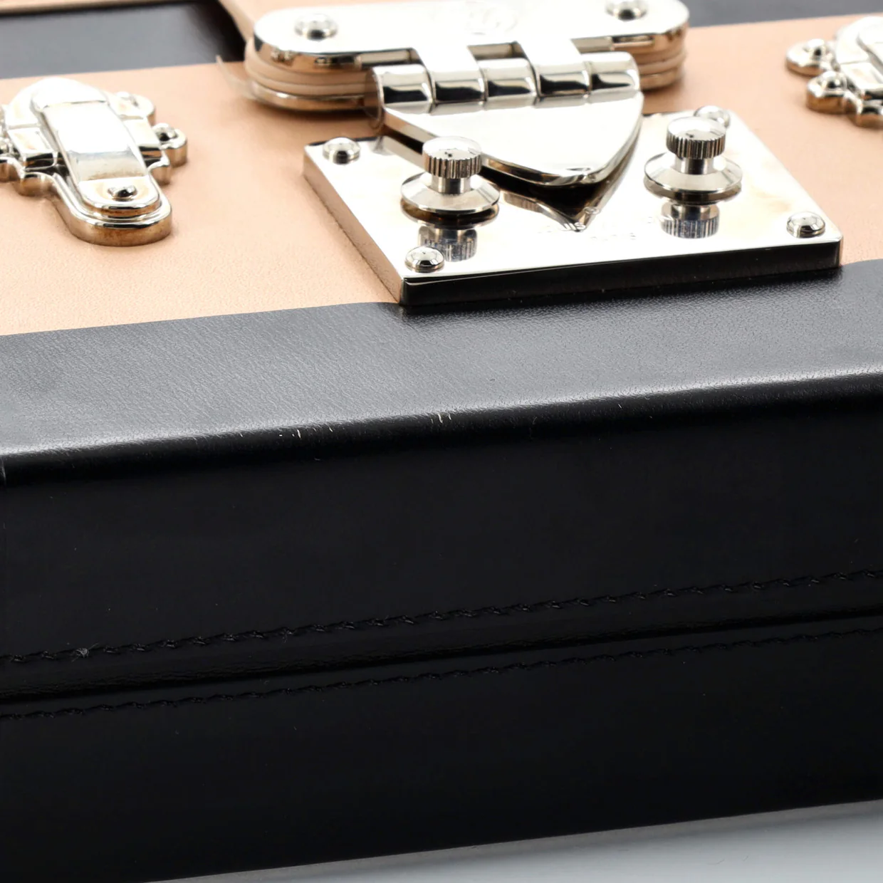 Temple Petite Malle Handbag Leather - Deep Luxury