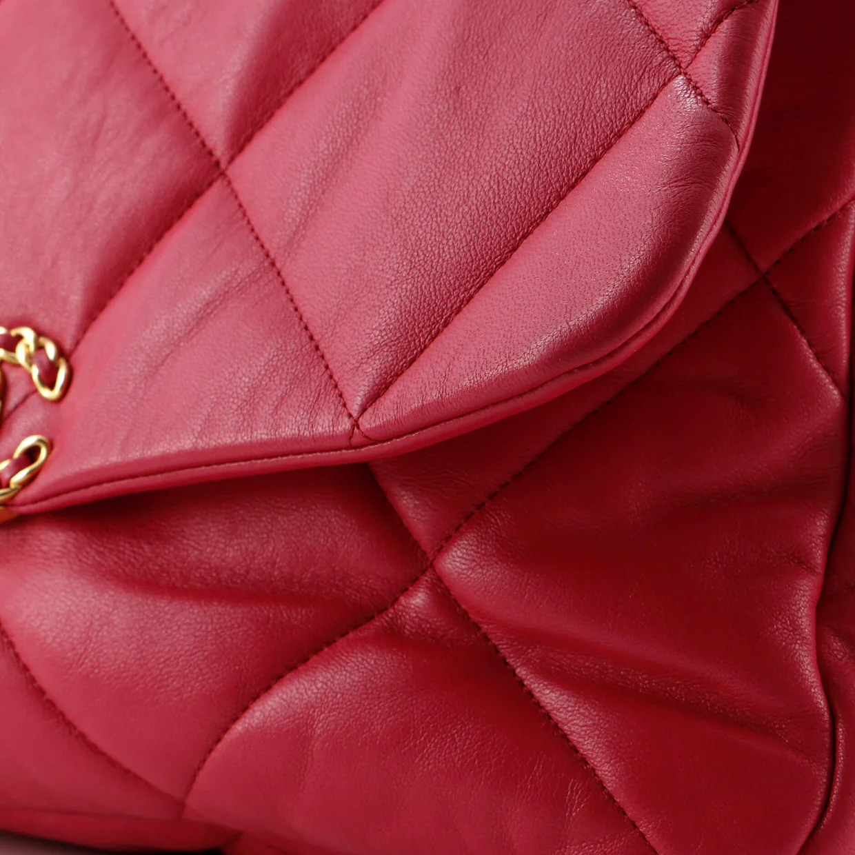 19 Flap Bag Quilted Leather Maxi - Deep Luxury