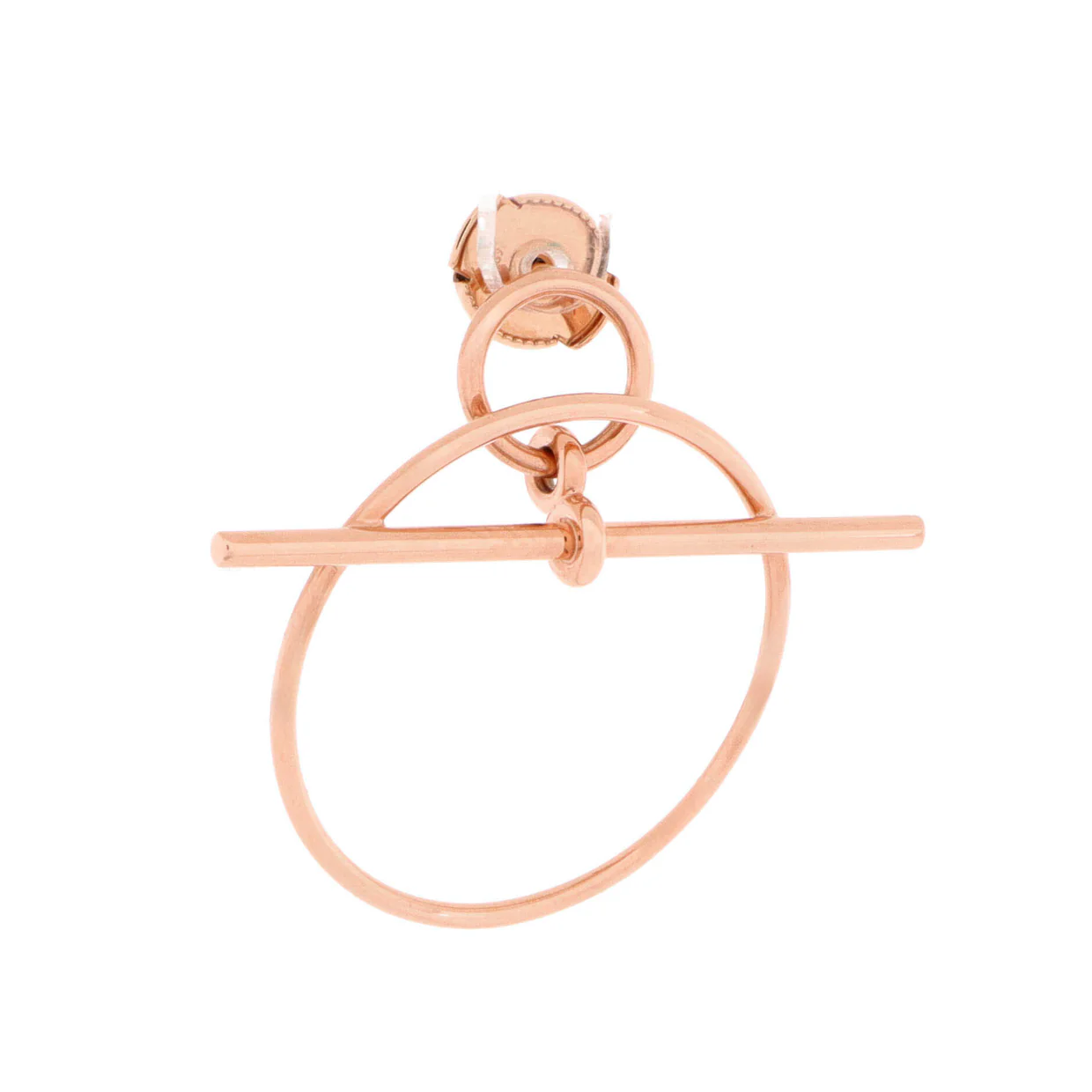 Loop Earrings 18K Rose Gold Small - Deep Luxury