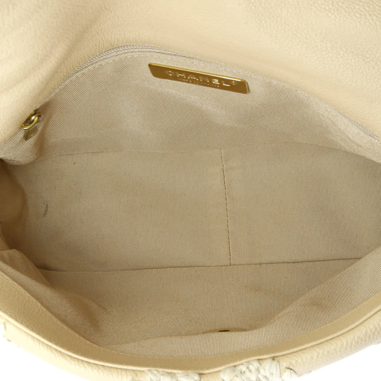 19 Flap Bag Crochet Quilted Calfskin Medium - Deep Luxury