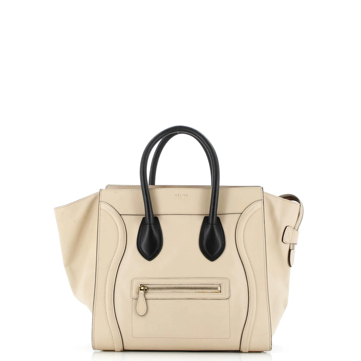 Bicolor Luggage Bag Leather Mini - Deep Luxury